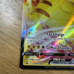 Pikachu VMAX SWSH286 Black Star Promo Ultra Rare Holo Pokemon TCG Card NM - Image 5