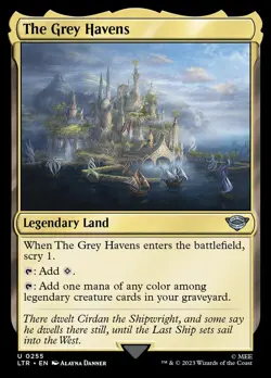 MTG Lord of the Rings *FOIL* U The Grey Havens #0255 - Image 1