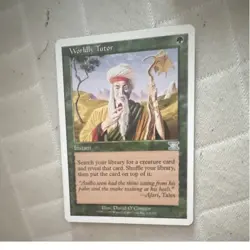 Wizards of the Coast MTG Mirage Worldly Tutor Rare Instant Green English - Image 1