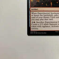 Experimental Synthesizer - 138/302 - Kamigawa: Neon Dynasty - MTG - Image 3