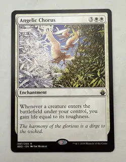 Angelic Chorus x1 MTG Battlebond 1x Magic Excellent Light Play EX LP - Image 1