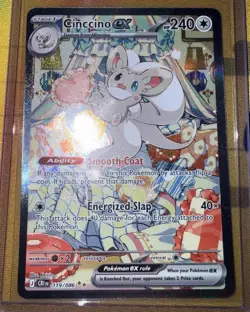 Cinccino EX SIR 119/086 English Version Chaos Rising NM Pokemon TCG - Image 1
