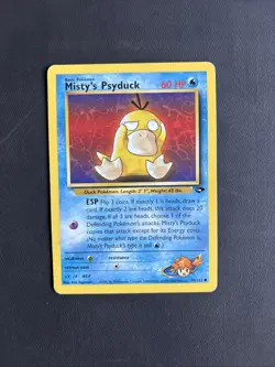 Pokemon TCG Gym Challenge Misty's Psyduck 90/132 Regular Common Non-Holo WOTC - Image 1