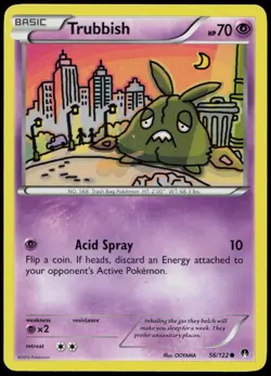Trubbish 56/122 XY - BREAKpoint Non-Holo Pokemon TCG - Image 1