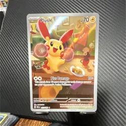 Pokemon Plusle 193/182 SV04 Paradox Rift Illustration Rare Holo English - Image 1