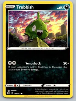 Trubbish 043/073 Common Champion's Path Pokemon Moderately Played - Image 1