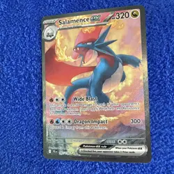 2025 Pokemon Scarlet & Violet Journey Together #187 Salamence ex SIR - Image 3