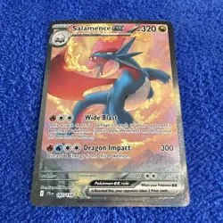 2025 Pokemon Scarlet & Violet Journey Together #187 Salamence ex SIR - Image 4
