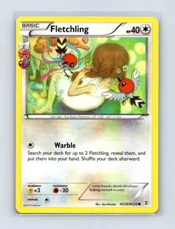 Fletchling RC25/RC32 Common Generations Pokemon Near Mint - Image 1