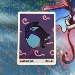 POOKIEMOOT (POKEMON FAN ART) - EVIL LOOGIA #0249 (LUGIA) - SET HIT HOLO - NM - Image 1