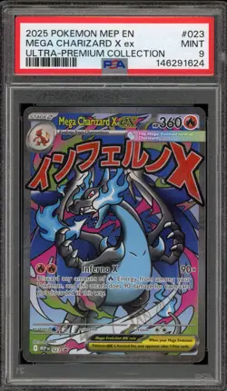 Pokemon Mega Charizard X ex Ultra-Premium Coll. Promo #023 PSA 9 Mint - Image 1