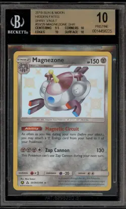 Pokemon Magnezone Hidden Fates Holo Rare #SV29 BGS 10 Pristine - Image 1