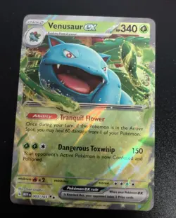 Venusaur EX 3/165 Pokemon TCG Scarlet & Violet 151 Double Rare NM - Image 1