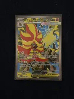 Mega Pyroar Ex 099/086 Full Art Pokemon Tcg Mint Condition - Image 1
