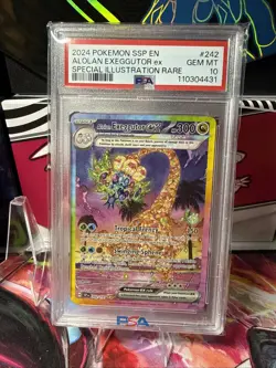 2024 POKEMON SSP EN-SURGING SPARKS #242/191 ALOLAN EXEGGUTOR EX PSA 10 SIR - Image 4