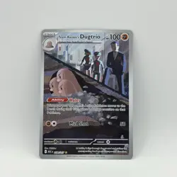 Pokemon TCG Team Rocket's Dugtrio ASC 239/217 Foil Rare 100 HP English 2026 - Image 1