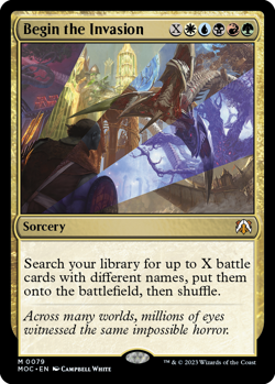 Begin the Invasion [March of the Machine Commander] Magic MTG - Image 1