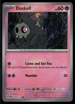 Duskull 035/131 Prismatic Evolutions MASTERBALL Common Pokemon - Image 1