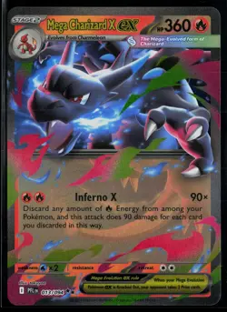 Mega Charizard X ex 013/094 Phantasmal Flames Double Rare Pokemon - Image 1