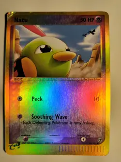 Pokemon Natu 69/100 EX Sandstorm Reverse Holo Common HP - Image 1