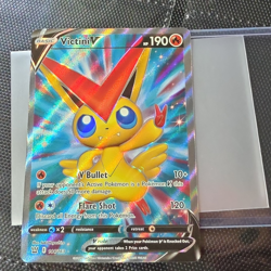 Pokemon Victini V 144/163 Swsh05 Battle Styles Ultra Rare Full Art Holo 190 HP - Image 1