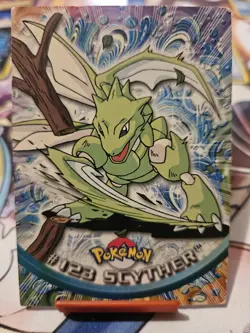 Pokemon Scyther Toops #123 Non Holo Played - Image 1