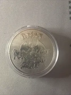Pokemon Pikachu Sliver Plated Pokemon Coin With Protector - Image 2