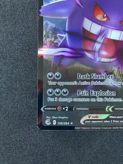 Pokemon TCG Gengar v Fusion Strike 156/264 Holo Ultra Rare - Image 2