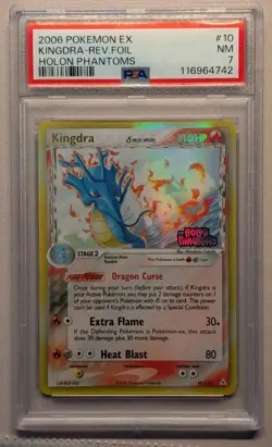 Kingdra 2006 Pokemon EX Holon Phantoms Delta Species Reverse Holo #10/110 PSA 7 - Image 1