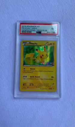 2016 Pokemon Pikachu 26/83 XY Generations Holo STAMPED Toys R Us Promo - PSA 9 - Image 1