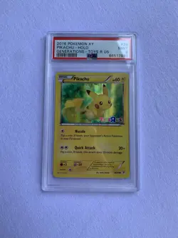 2016 Pokemon Pikachu 26/83 XY Generations Holo STAMPED Toys R Us Promo - PSA 9 - Image 4