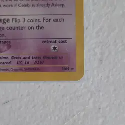 Pokemon Celebi 03/64 Neo Revelation Holo Rare 50 HP Basic English Unlimited - Image 5