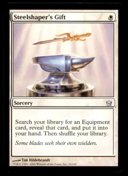 MTG Steelshaper's Gift LP Light Play Fifth Dawn [4131] - Image 1