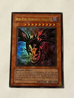 Yu-Gi-Oh! Red-Eyes Darkness Dragon SD1-EN001 Ultra Rare 1st Ed Konami - Image 1