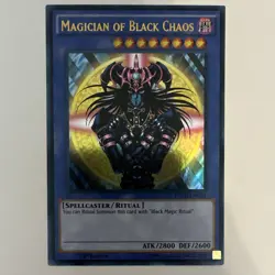 Yu-Gi-Oh! Magician of Black Chaos King of Games Ultra Rare 1st Ed YGLD-ENC01 - Image 1