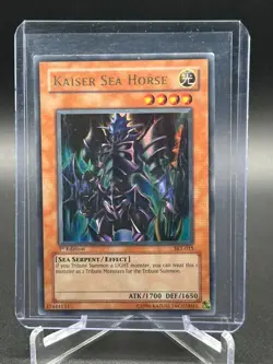 Yugioh TCG Kaiser Sea Horse SKE-015 Kaiba Evolution Ultra Rare 1st Edition LP - Image 3
