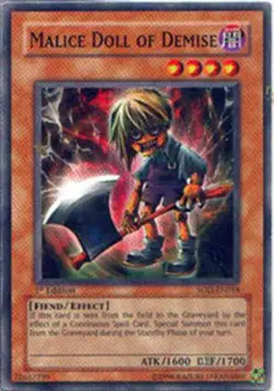 1 x Malice Doll of Demise - SOD-EN018 - Common - Unlimited Edition Near Mint, En - Image 1