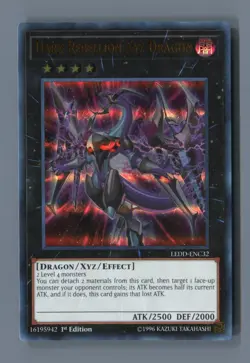 Dark Rebellion Xyz Dragon LEDD-ENC32 Legendary Dragon Decks Yu-Gi-Oh LP - Image 1
