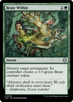 Beast Within [The Lost Caverns of Ixalan Commander] Magic MTG - Image 1