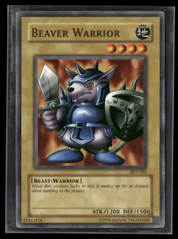 Beaver Warrior SDY-005 Common / Short Print Starter Deck: Yugi Yu-Gi-Oh HP - Image 1