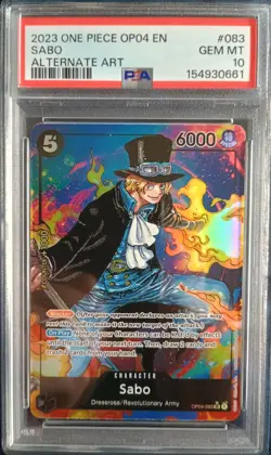 One Piece Sabo (Alternate Art) OP04-083 Kingdoms of Intrigue Foil - Image 1