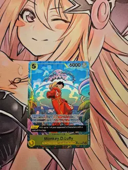 LP 2024 Monkey D Luffy OP07-109 Alt Art Treasure Rare One Piece Two Legends - Image 1