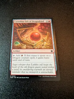 Carnelian Orb of Dragonkind #534 (NM) Foundations FDN Magic MTG - Image 1
