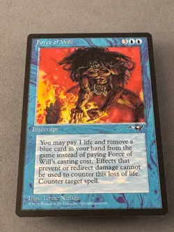 Force of Will MTG Alliances—Unplayed Near Mint—Vintage Magic: the Gathering - Image 3
