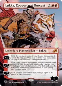 4x Lukka, Coppercoat Outcast ~~ Borderless NM-Mint, Japanese Ikoria: Lair of Beh - Image 1