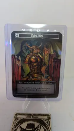 FALSE IDOL SORCERY CONTESTED REALM GOTHIC ELITE FOIL RELIC SP! - Image 1
