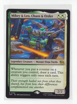 MTG TCG Mikey & Leo, Chaos & Order 158 R Teenage Mutant Ninja Turtles Nm - Image 1