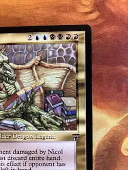 MTG Nicol Bolas Legends Near-Mint Condition Rare Elder Dragon Vintage!! - Image 4