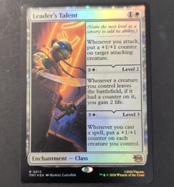 Wizards of the Coast Leader's Talent TMNT Rare Foil Holo Enchantment Class White - Image 1