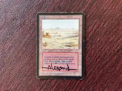 Signed Badlands - Alpha (LEA) - HP - MtG Magic - Image 1